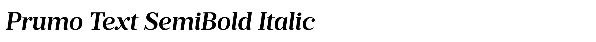 Prumo Text SemiBold Italic image
